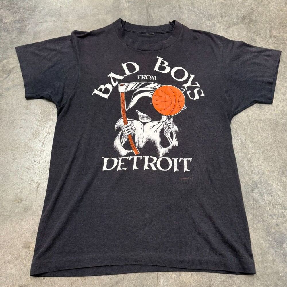 Vintage Detroit Pistons Black Reaper Tee